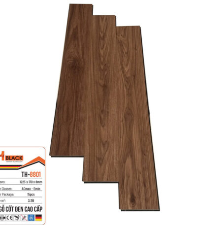 Sàn Gỗ Thblack Cốt Đen Th 8801