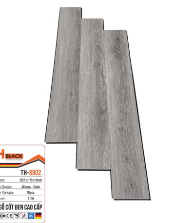 Sàn Gỗ Thblack Cốt Đen Th 8802