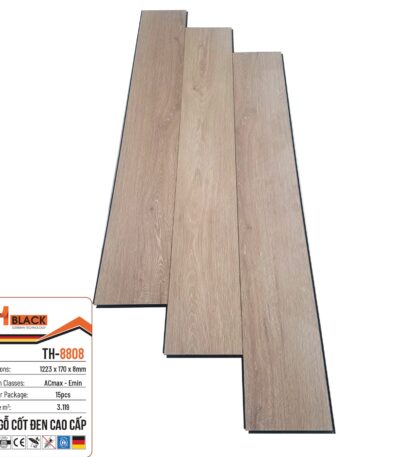 Sàn Gỗ Thblack Cốt Đen Th 8808