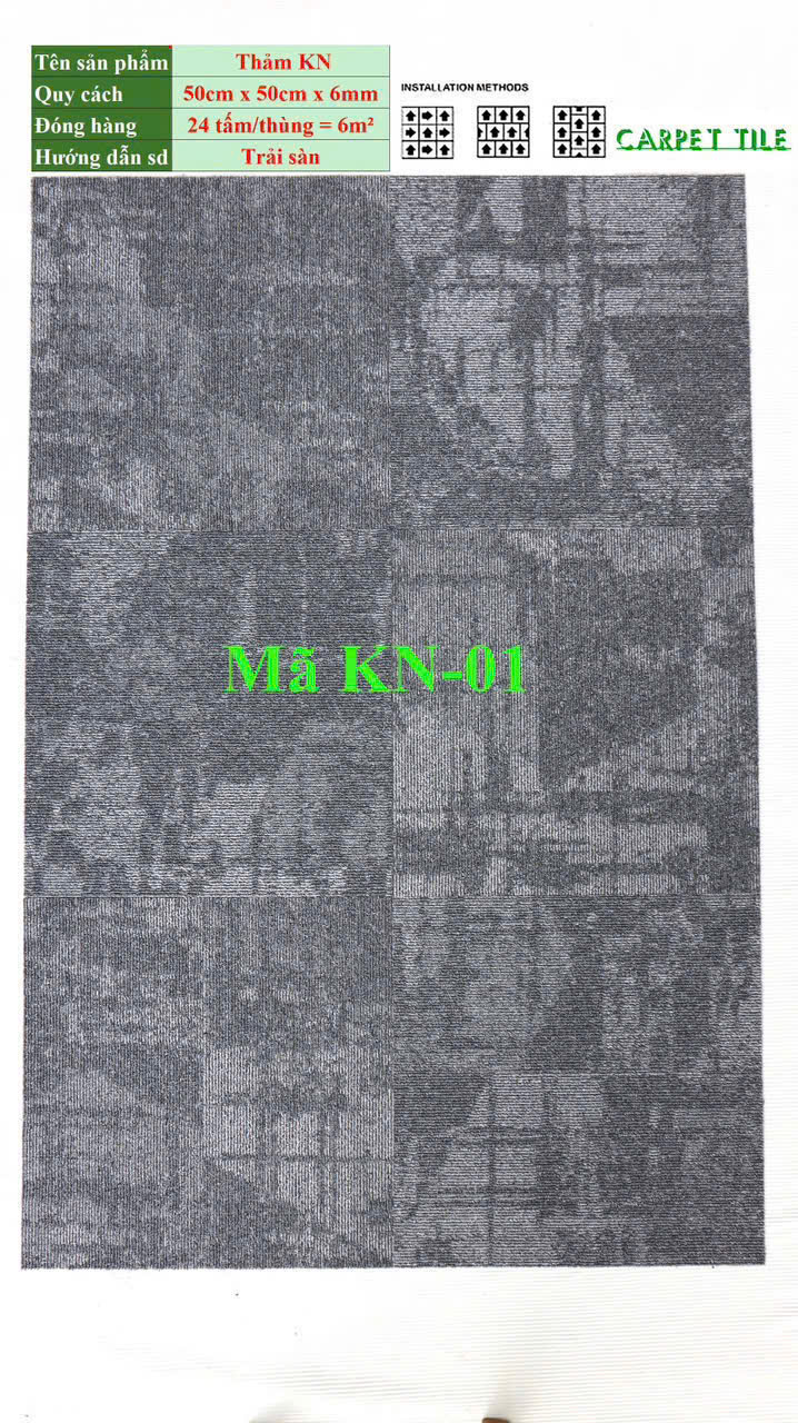 Thảm Tấm Th Commercial Carpet Kn01