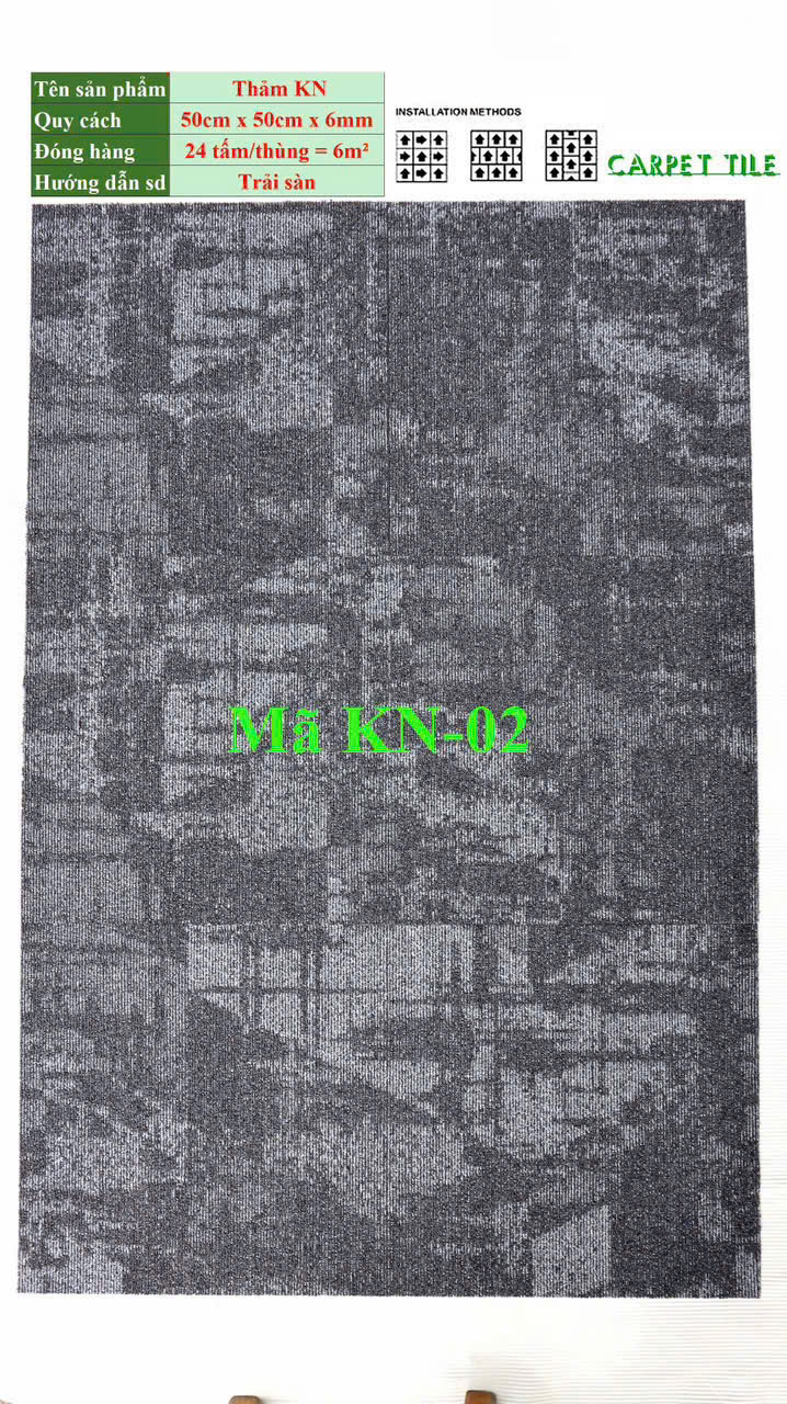 Thảm Tấm Th Commercial Carpet Kn02