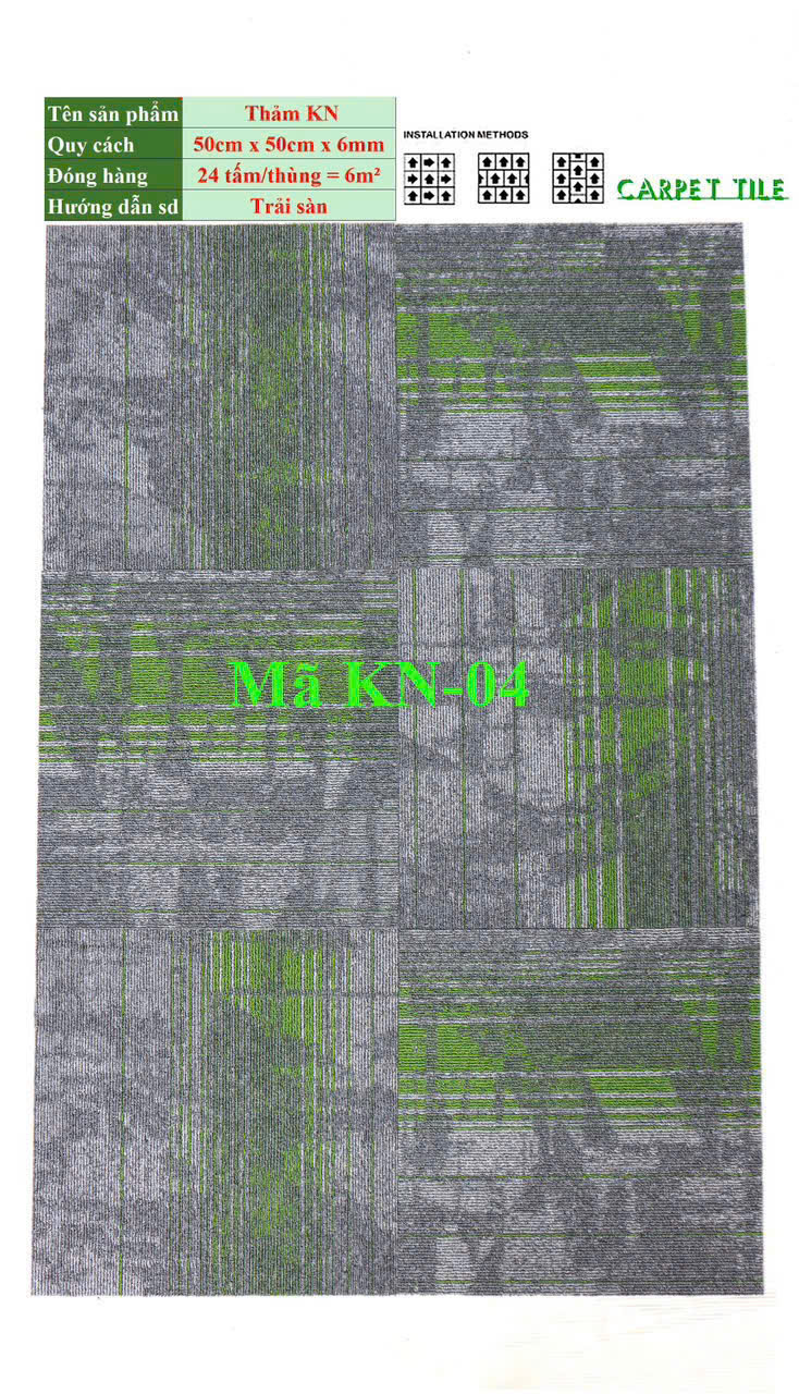 Thảm Tấm Th Commercial Carpet Kn04
