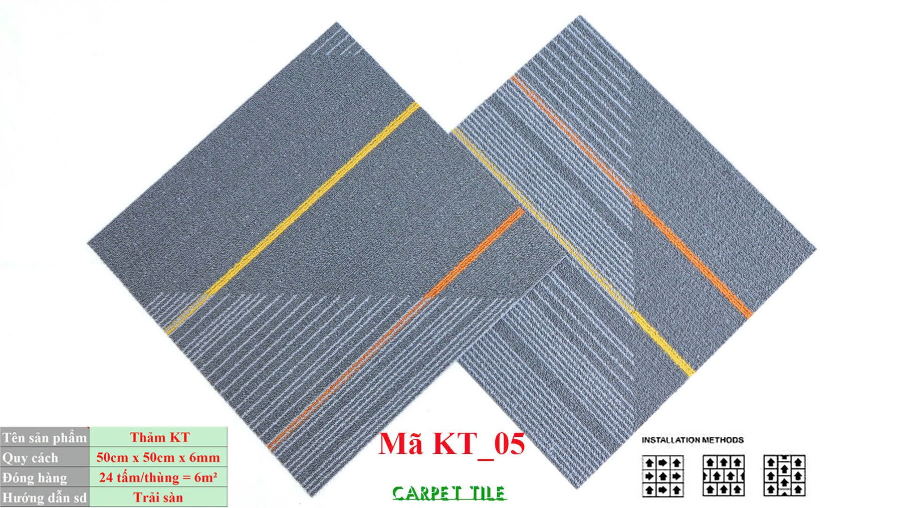 Thảm Tấm Th Commercial Carpet Kt05