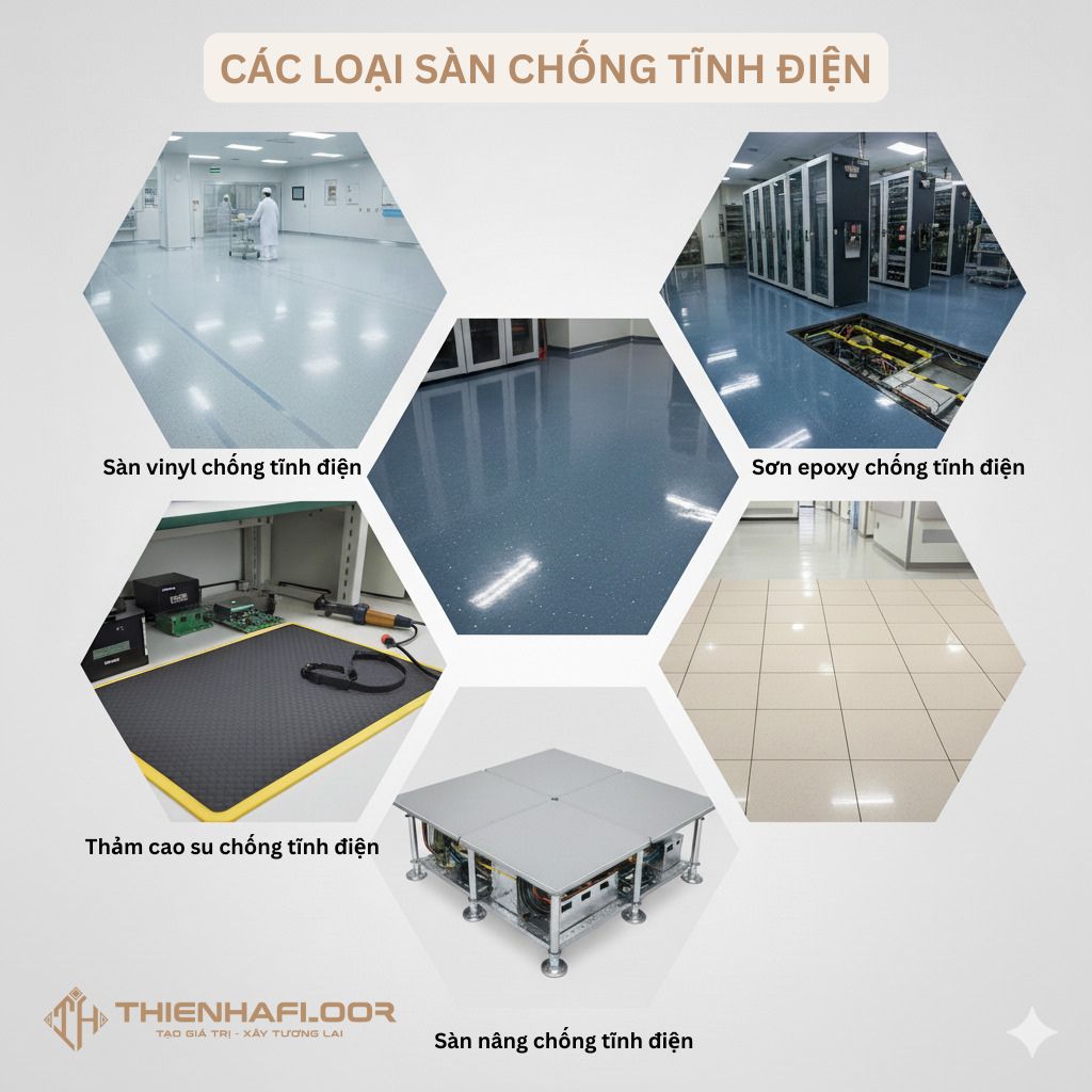 Sàn chống tĩnh điện là gì? Các loại phổ biến nhất hiện nay 8 Các Loại Sàn Chống Tĩnh điện Phổ Biến Hiện Nay